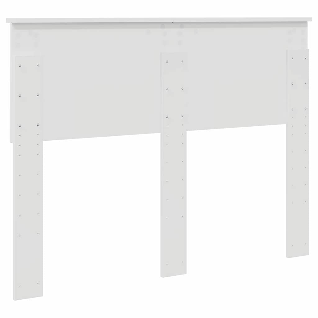 Testiera con testiera Bianco Lucido 135 cm Legno multistrato