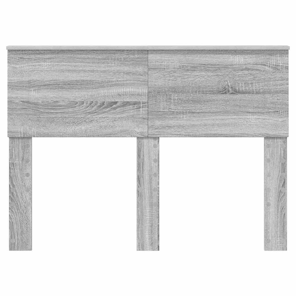 Testiera con testiera Grigio Sonoma 135 cm Legno multistrato