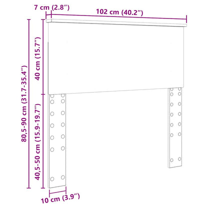 Testiera Rovere artigianale 100 cm Legno multistrato