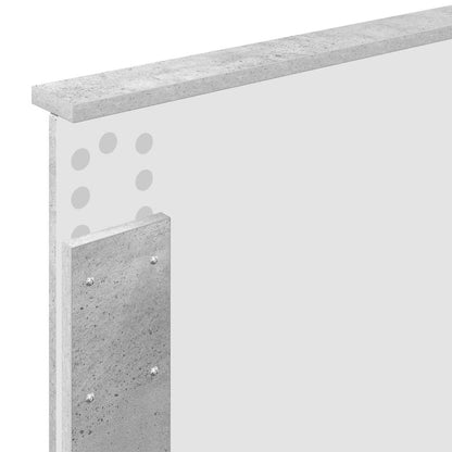 Testiera con testiera Grigio cemento 90 cm Legno multistrato