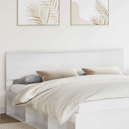 Testiera con testiera Bianco Lucido 200 cm Legno multistrato