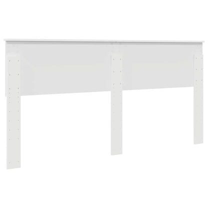 Testiera con testiera Bianco 180 cm Legno multistrato