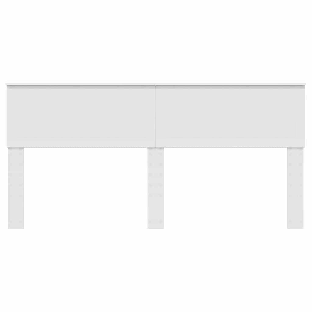 Testiera con testiera Bianco 180 cm Legno multistrato