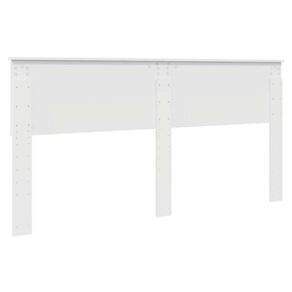 Testiera con testiera Bianco Lucido 180 cm Legno multistrato