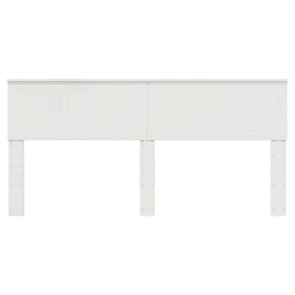 Testiera con testiera Bianco Lucido 180 cm Legno multistrato