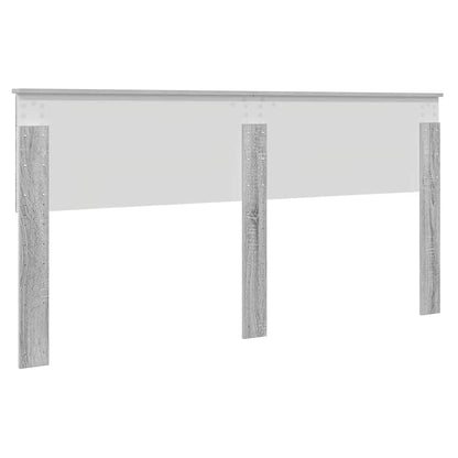 Testiera con testiera Grigio Sonoma 180 cm Legno multistrato