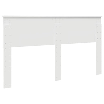 Testiera con testiera Bianco 160 cm Legno multistrato