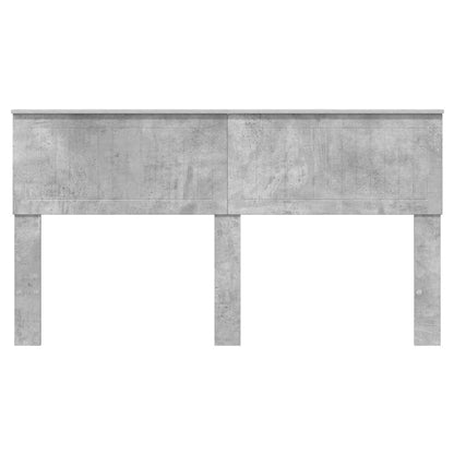 Testiera con testiera Grigio cemento 160 cm Legno multistrato