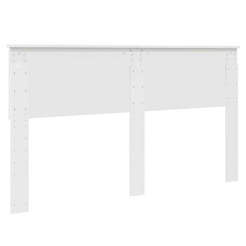 Testiera con testiera Bianco Lucido 160 cm Legno multistrato