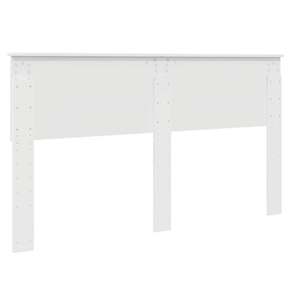 Testiera con testiera Bianco Lucido 160 cm Legno multistrato