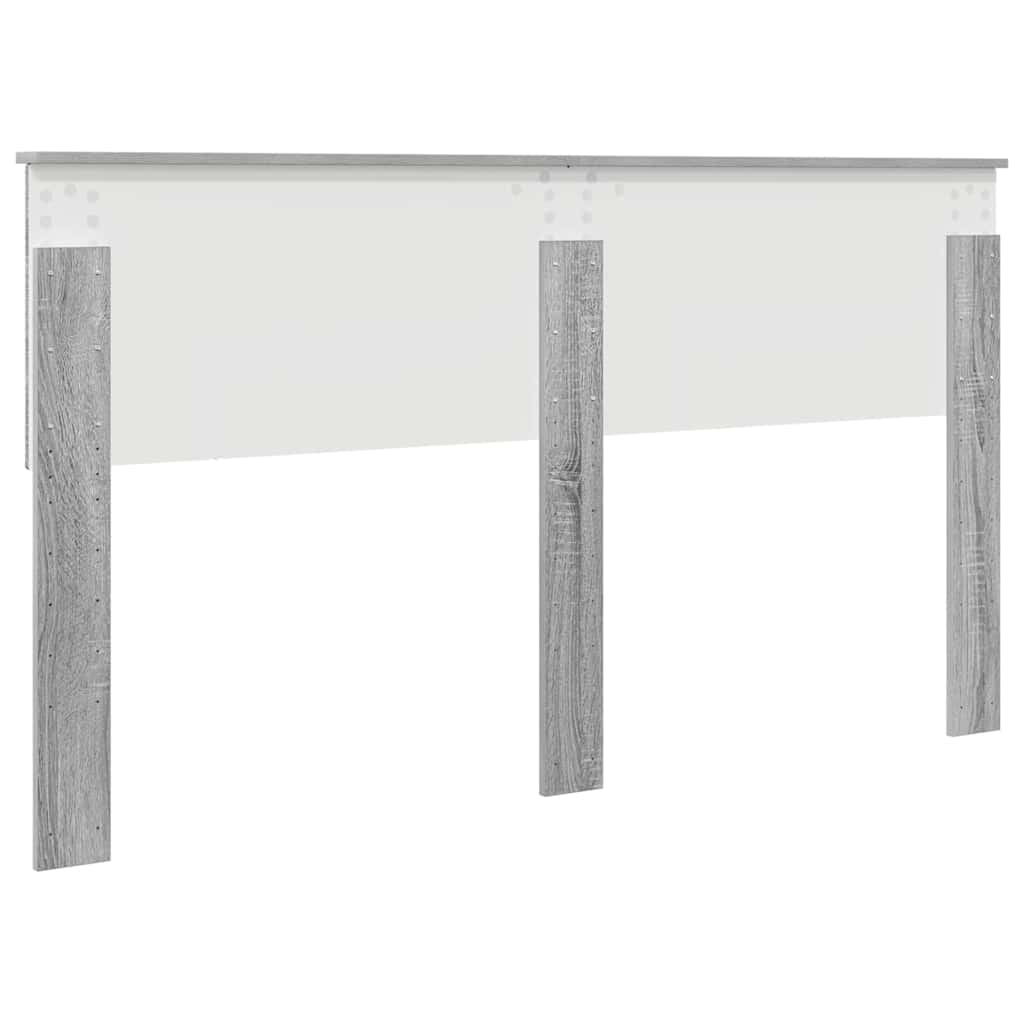 Testiera con testiera Grigio Sonoma 160 cm Legno multistrato