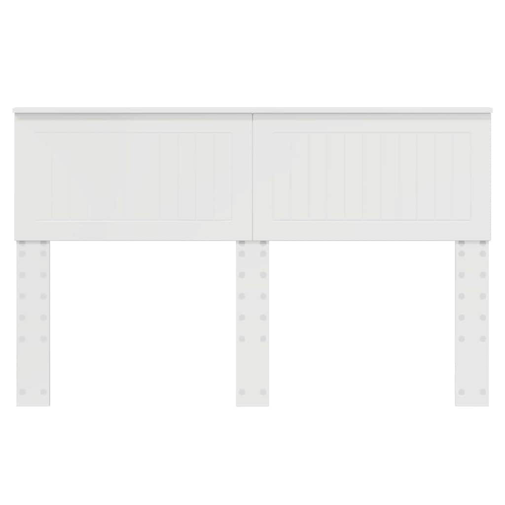 Testiera con testiera Bianco Lucido 140 cm Legno multistrato