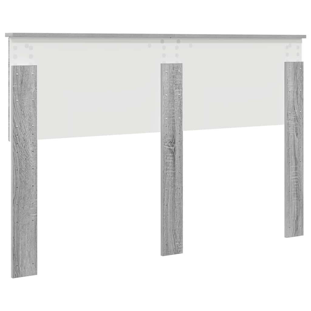 Testiera con testiera Grigio Sonoma 140 cm Legno multistrato