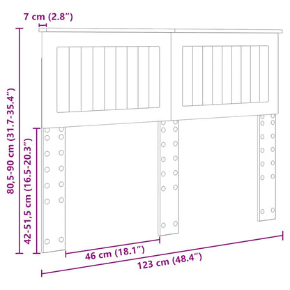 Testiera con testiera Rovere Sonoma 120 cm Legno multistrato