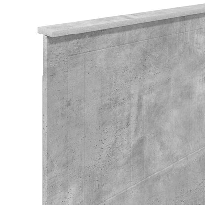 Testiera con testiera Grigio cemento 90 cm Legno multistrato