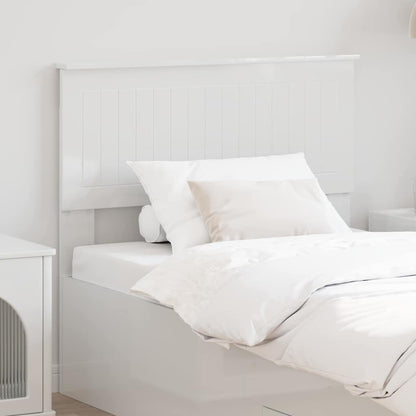 Testiera con testiera Bianco Lucido 90 cm Legno multistrato