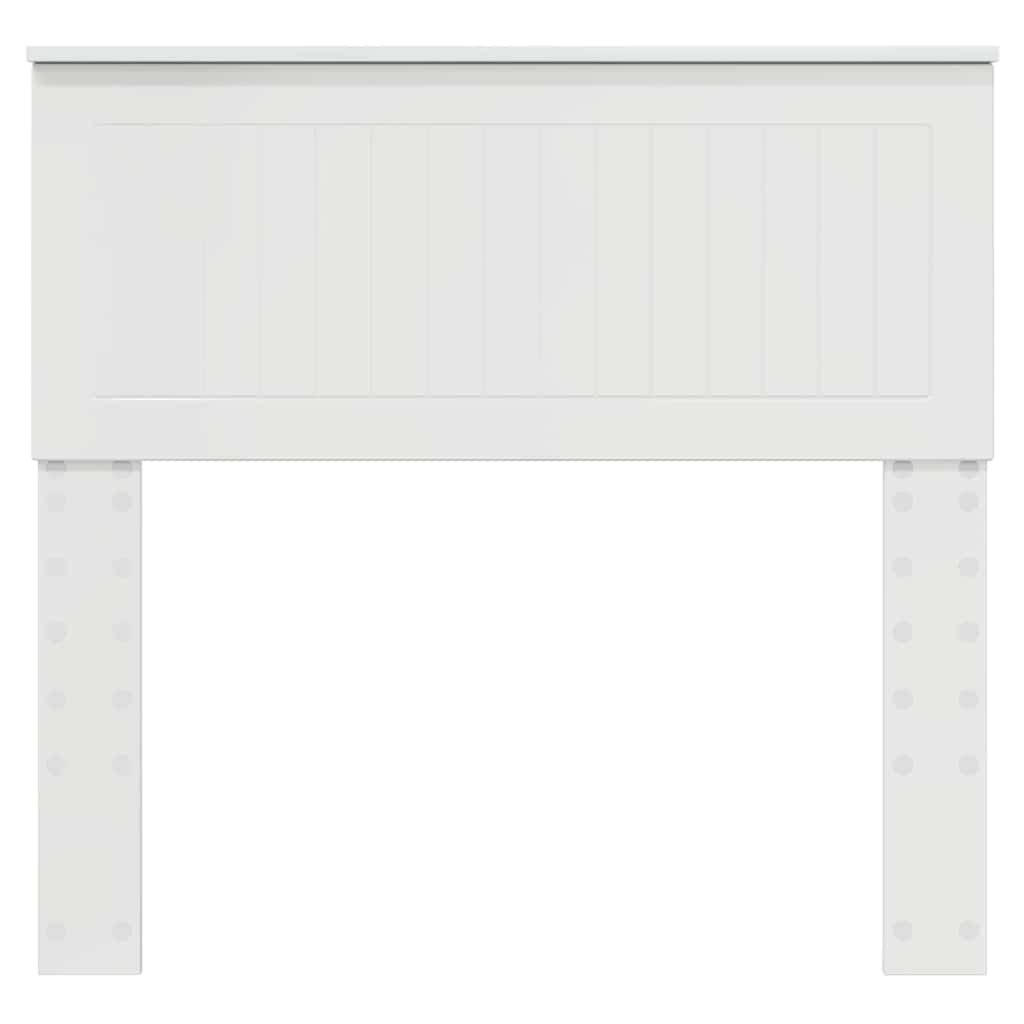 Testiera con testiera Bianco Lucido 90 cm Legno multistrato