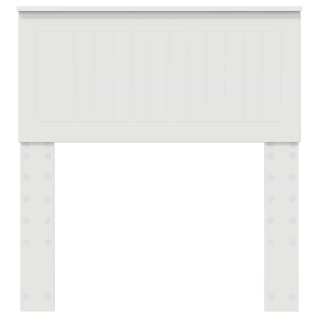 Testiera con testiera Bianco 80 cm Legno multistrato