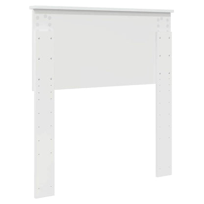 Testiera con testiera Bianco Lucido 80 cm Legno multistrato