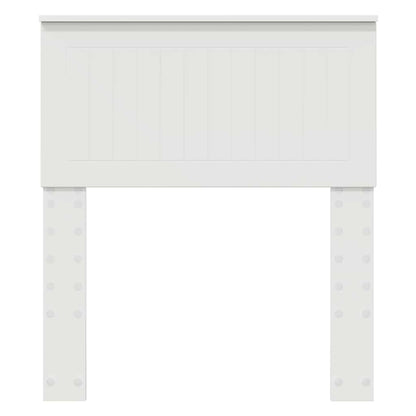 Testiera con testiera Bianco 75 cm Legno multistrato