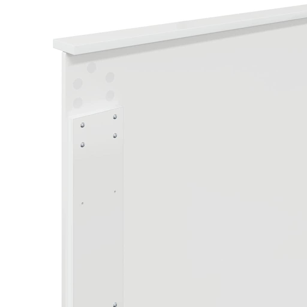 Testiera con testiera Bianco Lucido 75 cm Legno multistrato