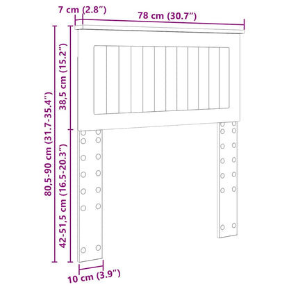 Testiera con testiera Legno vecchio 75 cm Legno multistrato
