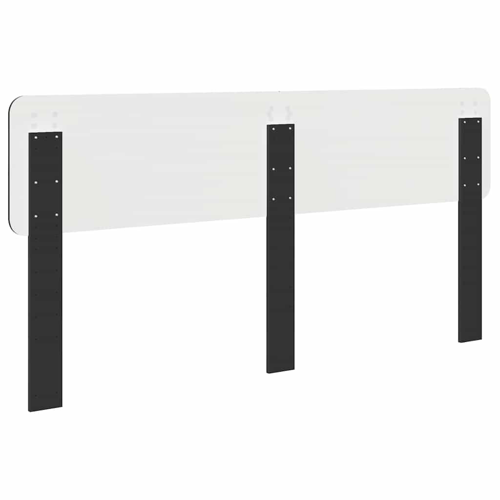 Testiera con testiera Rovere Nero 200 cm Legno multistrato