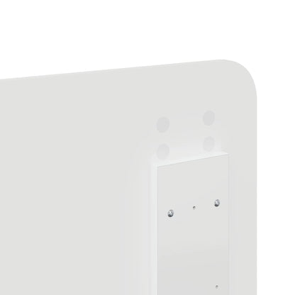 Testiera con testiera Bianco 140 cm Legno multistrato