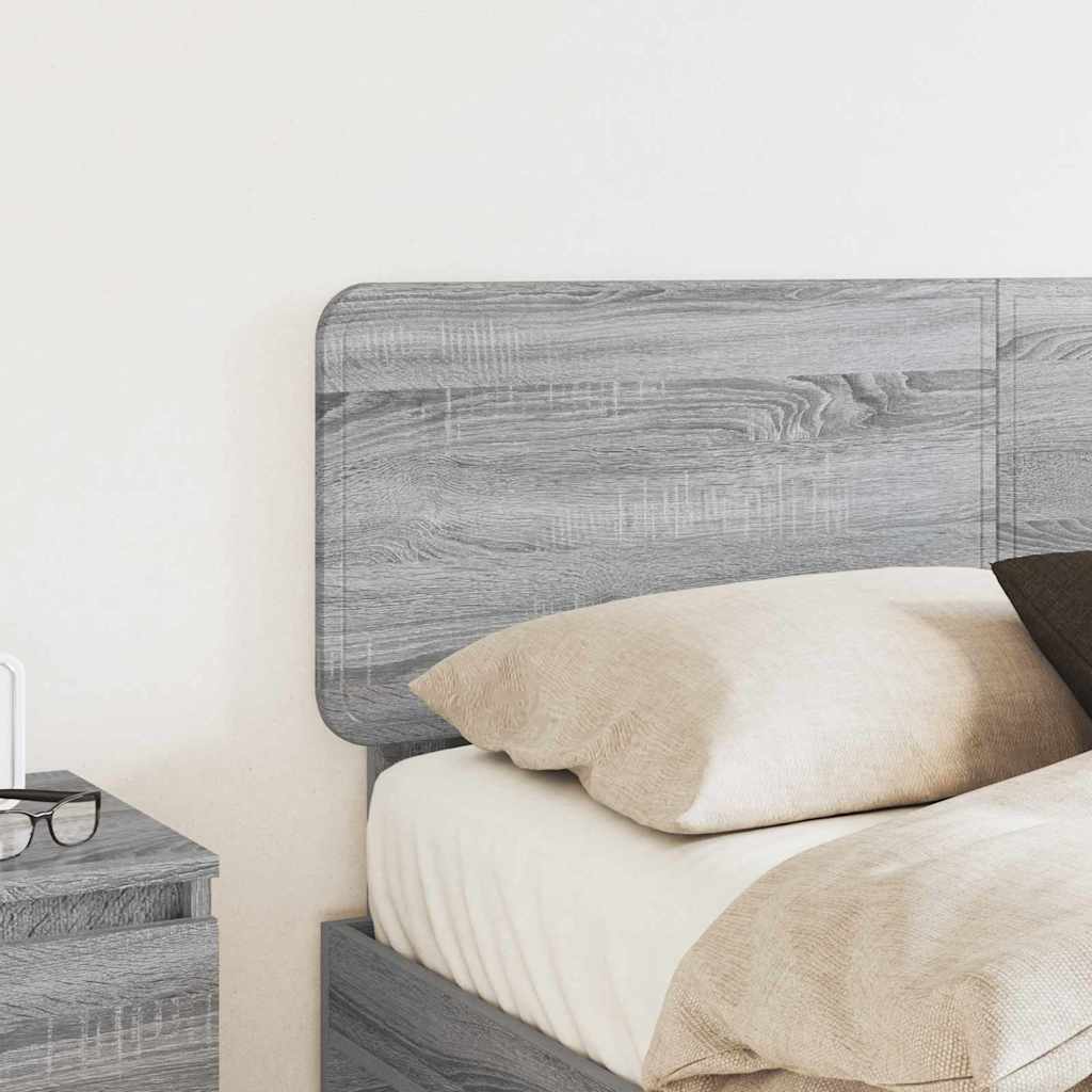 Testiera con testiera Grigio Sonoma 140 cm Legno multistrato