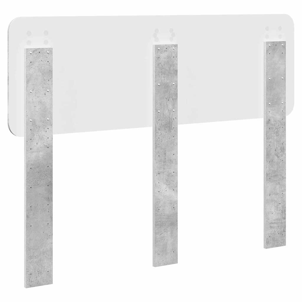 Testiera con testiera Grigio cemento 120 cm Legno multistrato