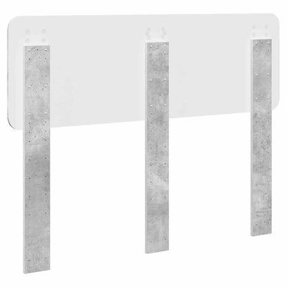 Testiera con testiera Grigio cemento 120 cm Legno multistrato