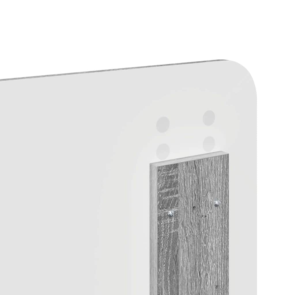 Testiera con testiera Grigio Sonoma 120 cm Legno multistrato