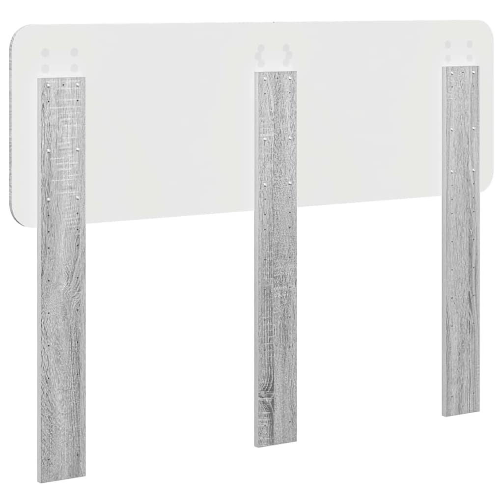 Testiera con testiera Grigio Sonoma 120 cm Legno multistrato