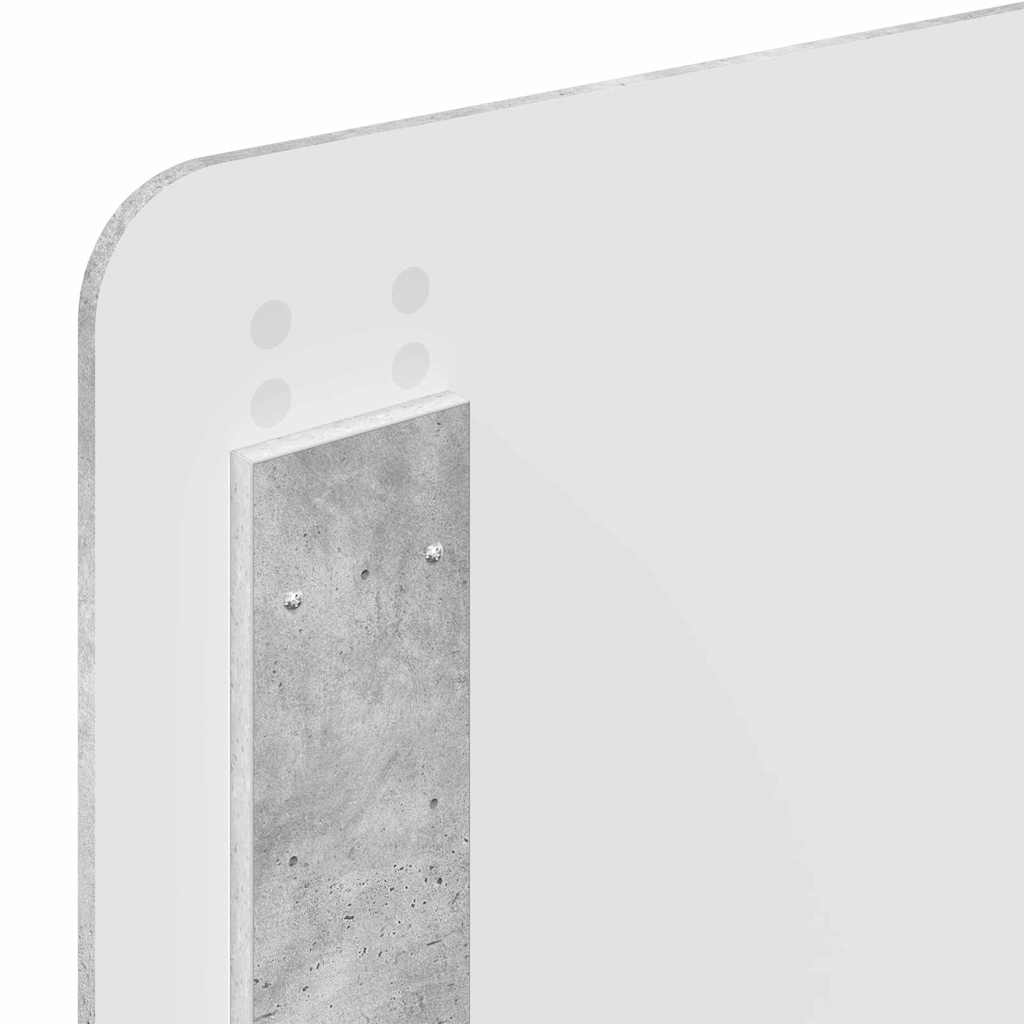 Testiera con testiera Grigio cemento 80 cm Legno multistrato