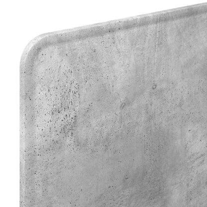 Testiera con testiera Grigio cemento 75 cm Legno multistrato