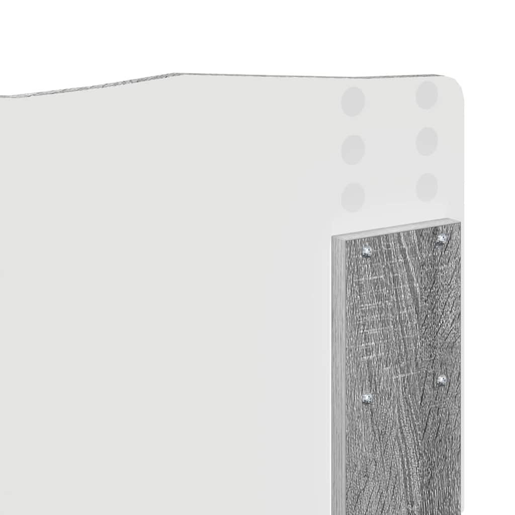 Testiera con testiera Grigio Sonoma 160 cm Legno multistrato