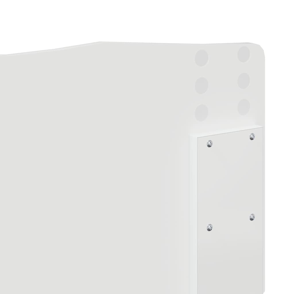 Testiera con testiera Bianco 150 cm Legno multistrato