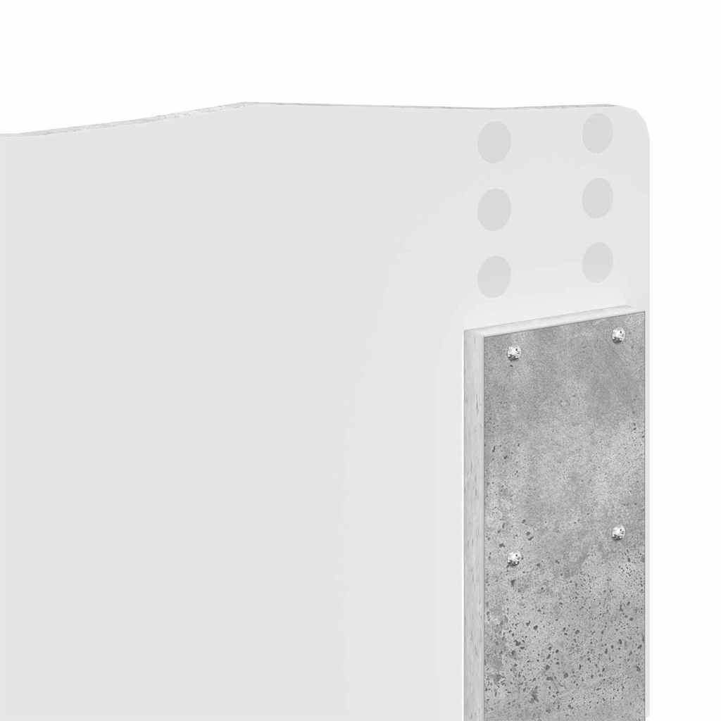 Testiera con testiera Grigio cemento 150 cm Legno multistrato