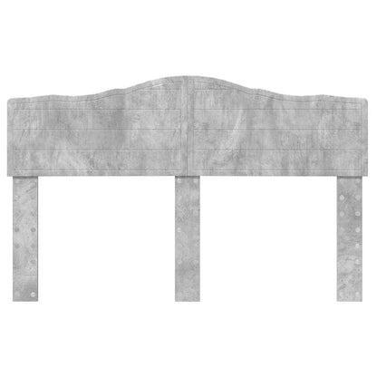 Testiera con testiera Grigio cemento 140 cm Legno multistrato