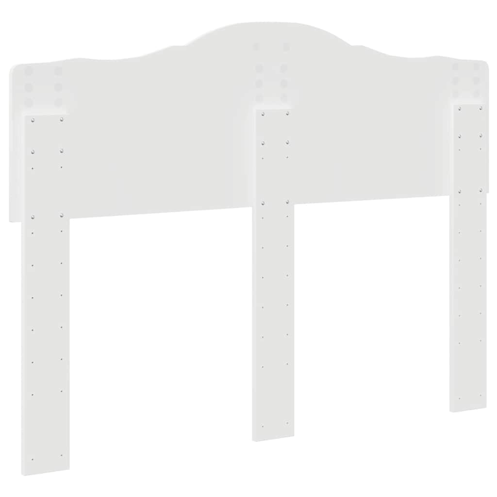 Testiera con testiera Bianco 135 cm Legno multistrato