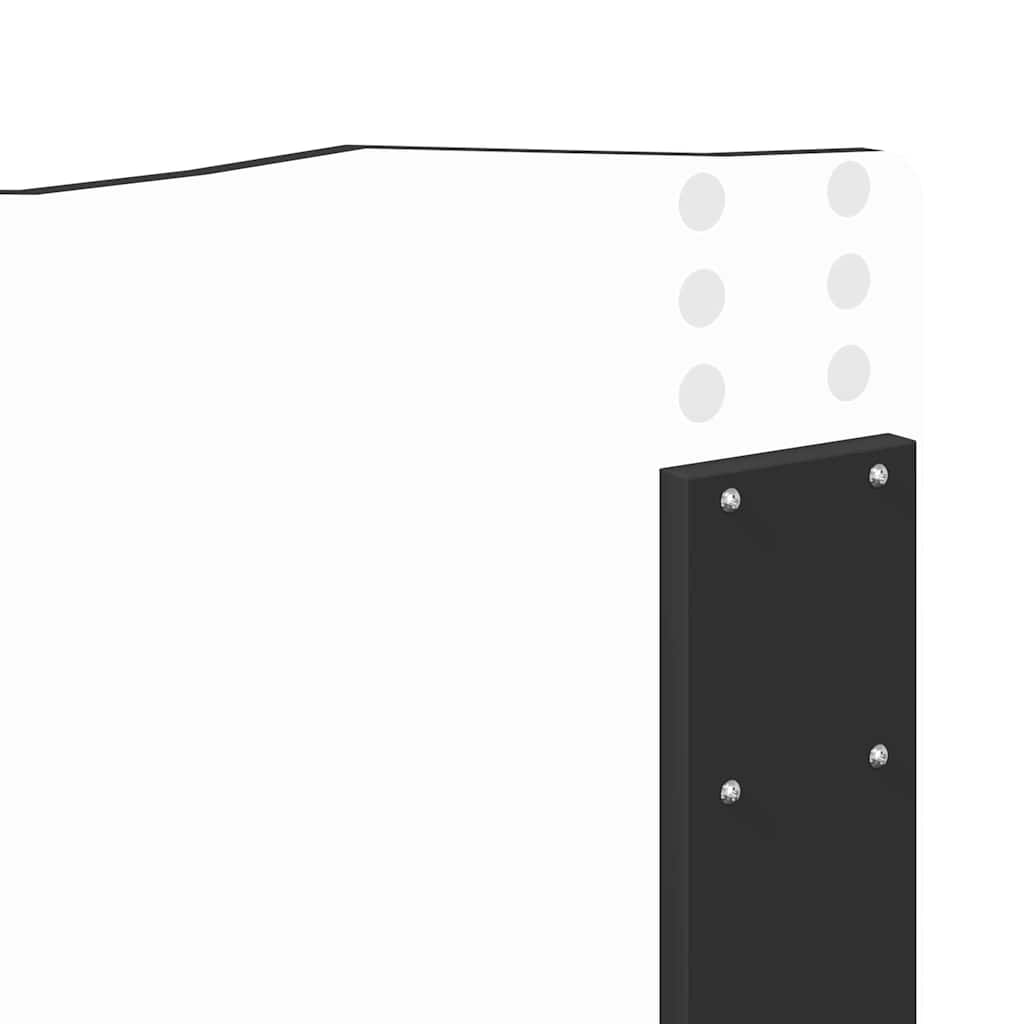 Testiera con testiera Rovere Nero 135 cm Legno multistrato