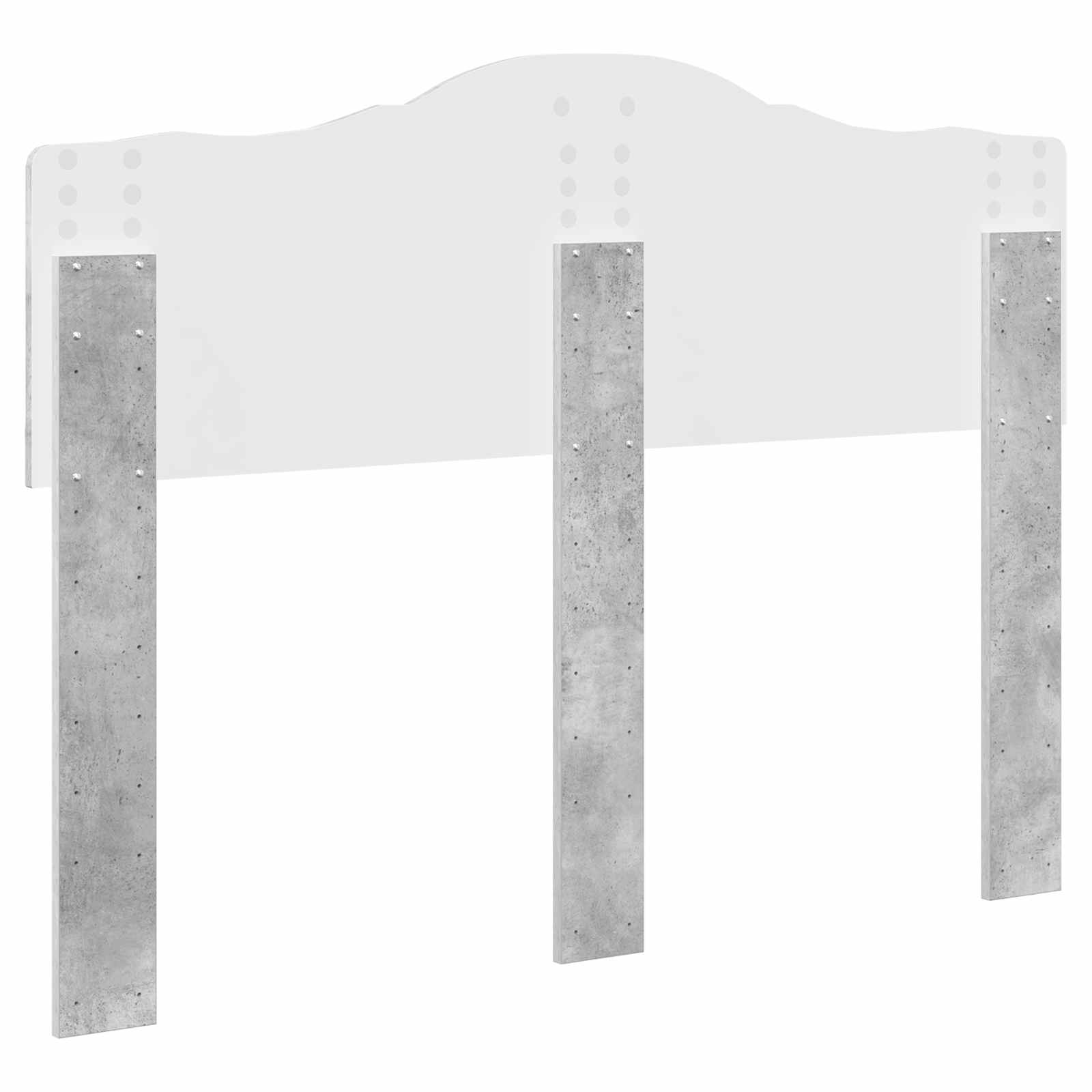 Testiera Grigio cemento Legno multistrato | homemem39