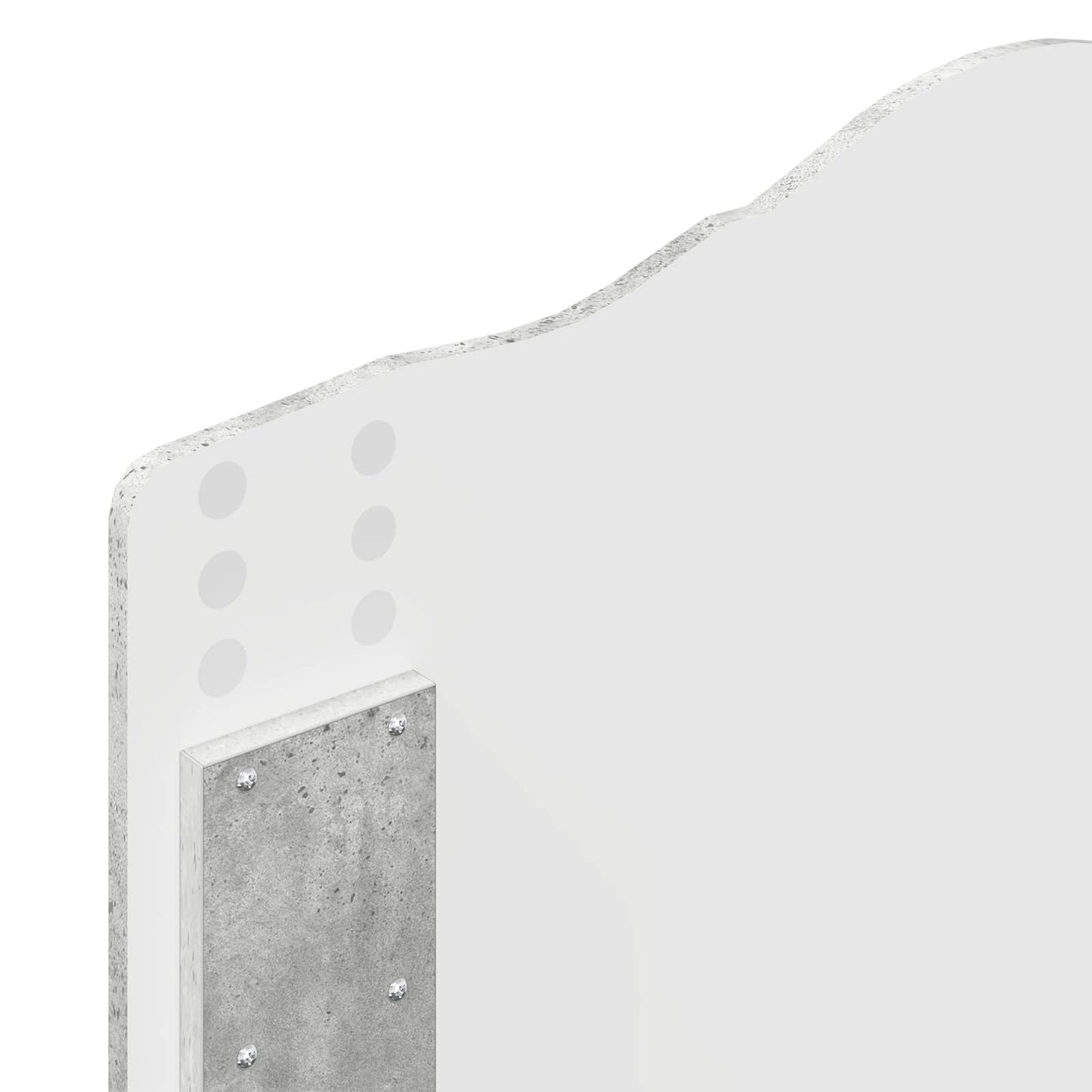 Testiera Grigio cemento Legno ingegnerizzato