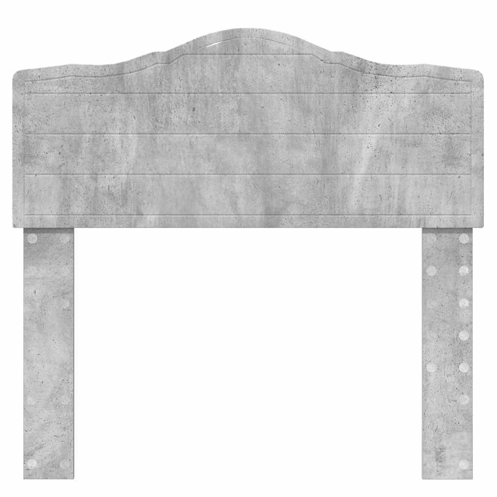 Testiera con testiera Grigio cemento 90 cm Legno multistrato