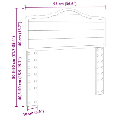 Testiera Rovere artigianale 90 cm Legno multistrato