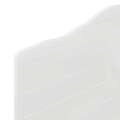 Testiera con testiera Bianco Lucido 80 cm Legno multistrato