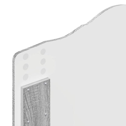 Testiera con testiera Grigio Sonoma 80 cm Legno multistrato