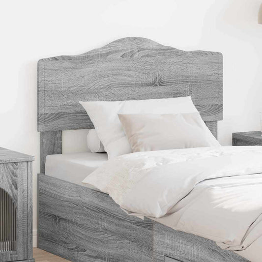 Testiera con testiera Grigio Sonoma 80 cm Legno multistrato