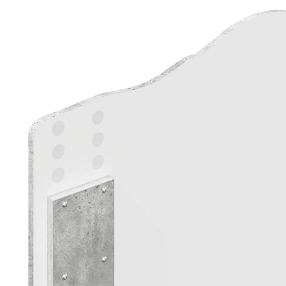 Testiera con testiera Grigio cemento 75 cm Legno multistrato