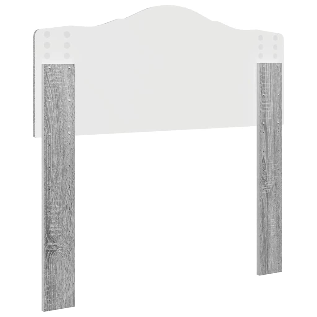 Testiera con testiera Grigio Sonoma 75 cm Legno multistrato